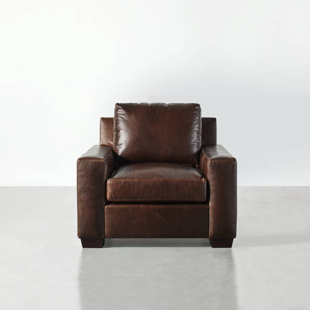 Anya Genuine Leather Slipper Chair & Reviews AllModern